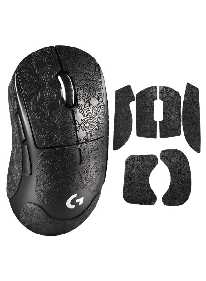 KOWVOWZ Anti Slip Mouse Tape, Superlight Wireless Gaming Mouse Skin for Logitech G Pro X Superlight Superlight 2 Wireless Gaming Mouse Skins Snow Pattern Sweat Resistant Cut to Fit Easy to Apply