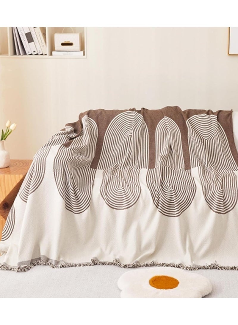 Bukela Double Sided Chenille Sofa Cover, Stylish Sofa Cover, Chenille Furniture Sofa Cover Towel, Four Seasons Chenille Sofa Cover Available Both Sides, 180*130cm for Single Sofa - Image 2