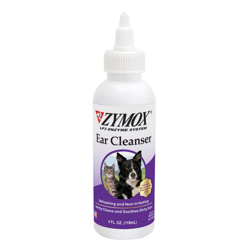 Zymox Ear Cleanser Solution for Dogs and Cats, 4oz - Image 1