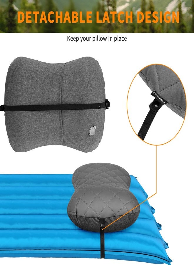 Rewondah Inflatable Camping Pillow –Compact, Ultralight Blow Up Backpacking Pillow with Removable Cover, Ultimate Comfort for Camp, Travel, and Easy to Inflate - Image 3