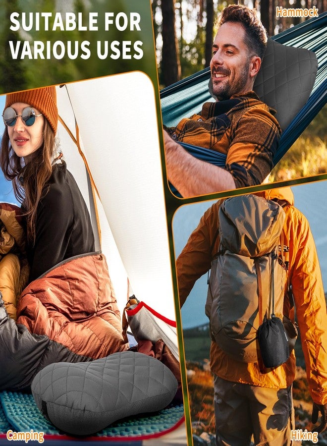 Rewondah Inflatable Camping Pillow –Compact, Ultralight Blow Up Backpacking Pillow with Removable Cover, Ultimate Comfort for Camp, Travel, and Easy to Inflate - Image 4