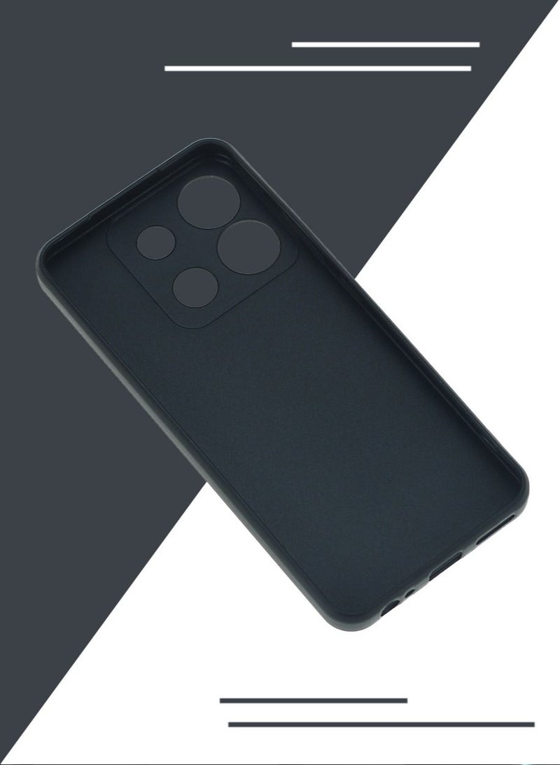 Infinix SMART 7 HD 4G TPU Case Cover Phone Accessories with Anti-drops Anti-fingerprints Camera Protection Soft Anti-scratches Anti-drops Anti-fingerprints Back Cover Black - Image 5