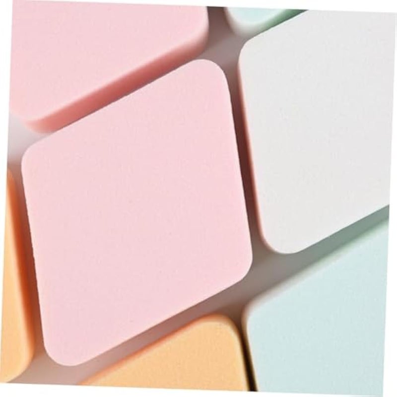 9PCS rhombus Shape Soft Powder Puff Make Up Cosmetic Facial Cleansing Exfoliating Sponge Puff-beige color - Image 5