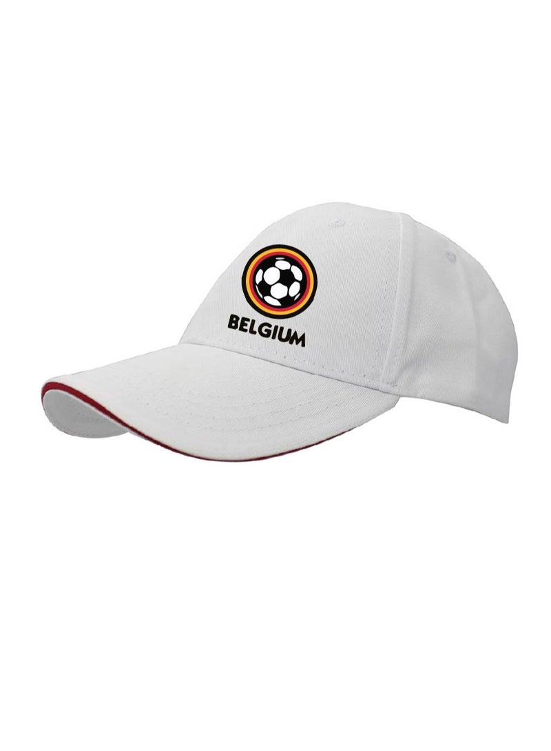PRINTSHOP4ME Belgium Unisex Adult Football Cap For Both Men And Women With Metal Adjustable Buckle Closure-Perfect For Football Fans,Match Days,Outdoor Activities And Everyday Wear - Image 2