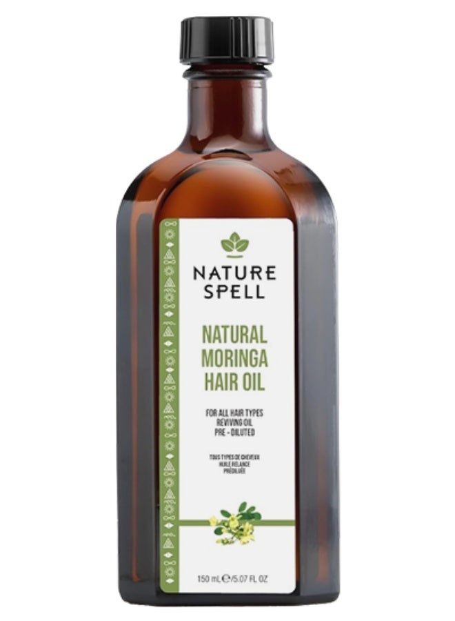 نايتشر سبيل 2 قطع زيت المورينجا الطبيعي للشعر لجميع أنواع الشعر أصلي 150 مل - Image 2