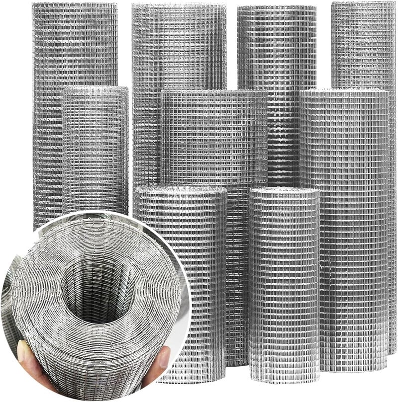 Momotata Hardware Cloth 1/4 inch 12" x 33 ft, Galvanized 23 Guage Wire Hardware Mesh, Welded Chicken Wire Fence Fencing Roll for Chicken Coop Wire, Rabbit Cage Wire, Poultry and Animal Cage Netting Screen - Image 3