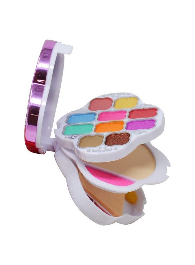 أدبيني مجموعة مكياج أدبيني مع ظلال عيون مكونة من 22 لونًا، وأحمر خدود، وبودرة مضغوطة، وملمع شفاه، وأدوات توزيع المكياج، ومنفاخ - Image 1