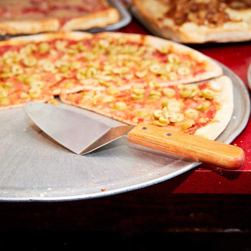 P-Plus International Pie Server with Wood Handle, 6" Stainless Steel Blade Cake Server/Pizza Server (Pack of 2) - Image 4
