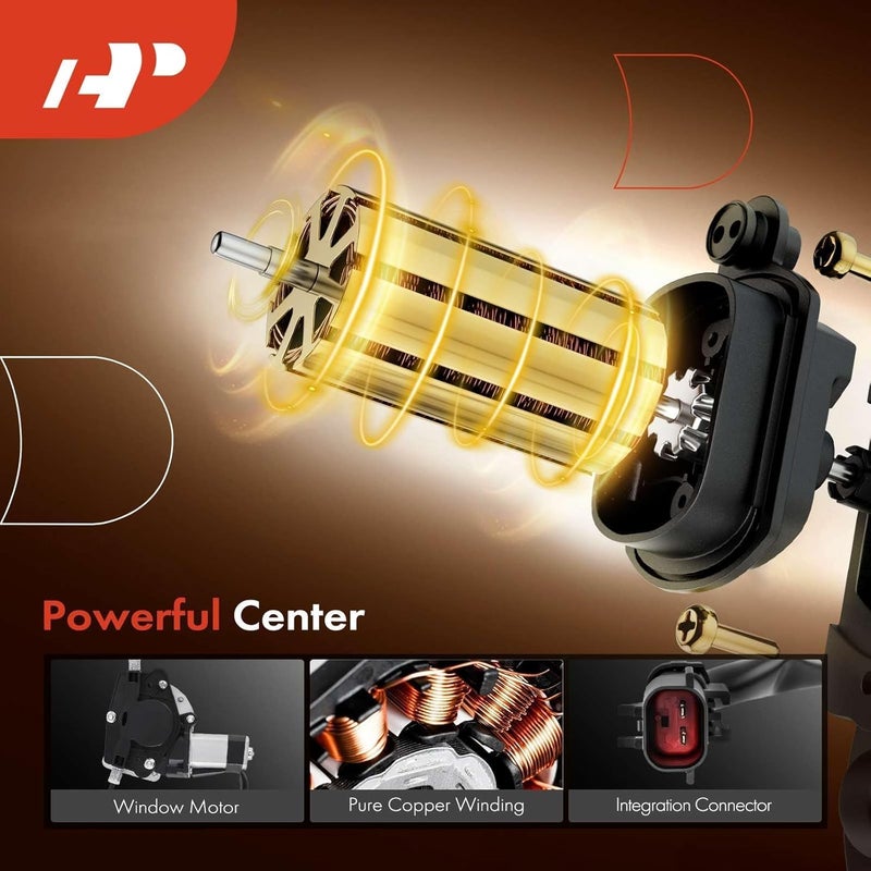 A-Premium Power Window Regulator with Motor for Jeep Grand Cherokee WJ 2001-2004 Front Left Driver Side - Image 4