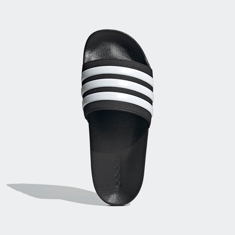 Adidas أديداس شريحة استحمام للبالغين غير محددة الجنس - أسود أساسي/أبيض فورتور - Image 3