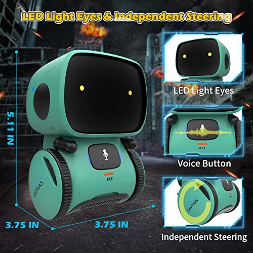 KaeKid Robots for Kids Interactive Smart Robotic with Touch Sensor Voice Control Speech Recognition Singing Dancing Repeating and Recording Robot Toy for 3 4 5 6 7 8 Year Old Boys Girls - Image 5