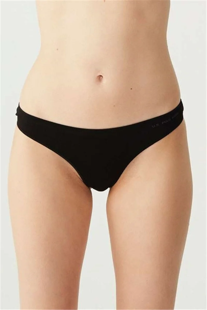 U.S. Polo Assn. Black and White Skin 5-Pack Women's String