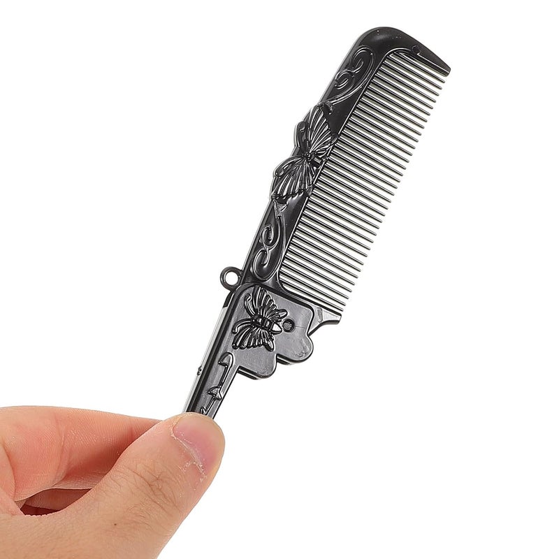 10pcs Foldable Rat Tail Combs for Women Black Carbon Teasing Combs for Fine Hair Hair Parting Styling Tools Portable for Travel and Salon Use - Image 4