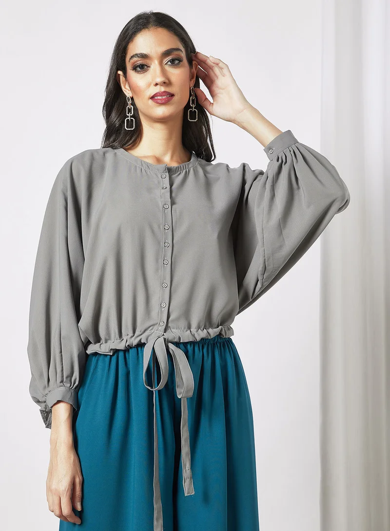 HANA & SARA Modest Set Of Top With Pants And Sheila