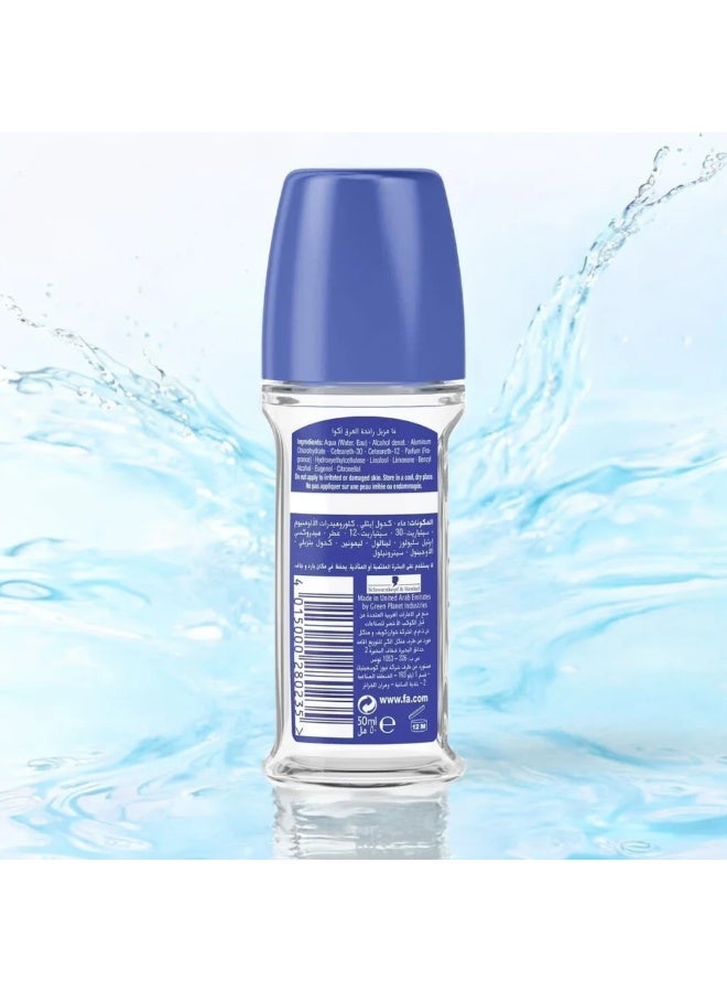 Fa Roll On Aqua 50ml, Pack of 3 - Image 3