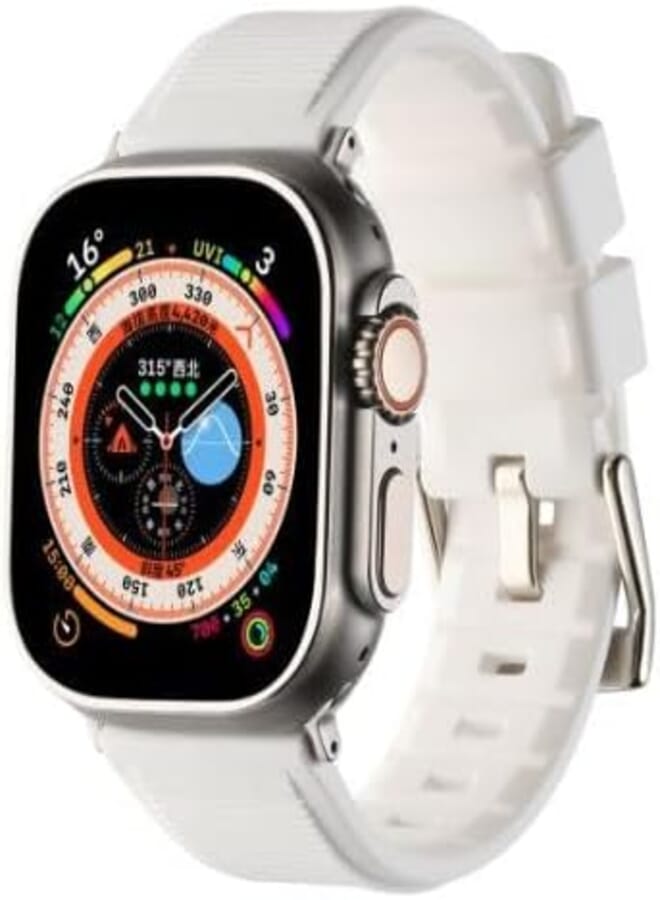 Next Next store Silicone Band Compatible with Apple Watch Ultra/Ultra 2 49mm 45mm 44mm 42mm, Silicone Replacement Wristband with Clasp for iWatch Series SE 9 8 7 6 5 4 3 2 1 Ultra/Ultra 2