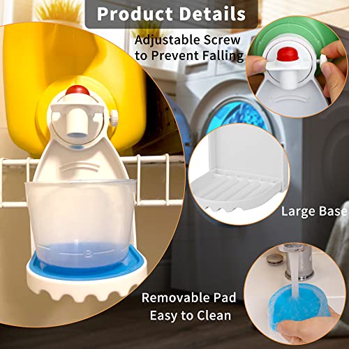 Dulinkas 2 PCS Laundry Detergent Tray Fabric Softener Soap Holder Stand Container - Image 2