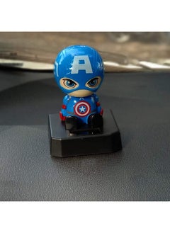 Trunkin Trunkin Sitting Cute Solar Bobblehead C A Winter Soldier Action Figure Bobble Head car Accessory  - Image 5