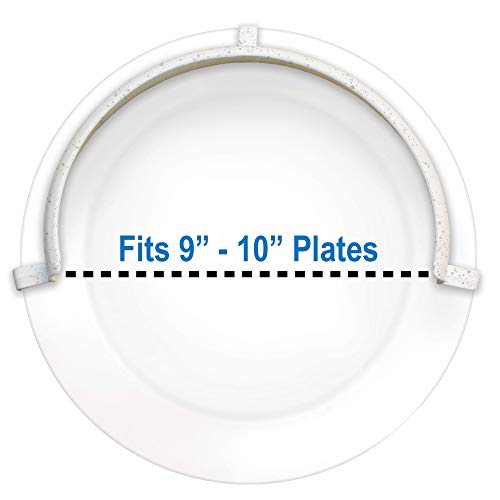 Rehabilitation Advantage White Clip-on Food Guard for 9 – 10 Inch Plates - Image 3