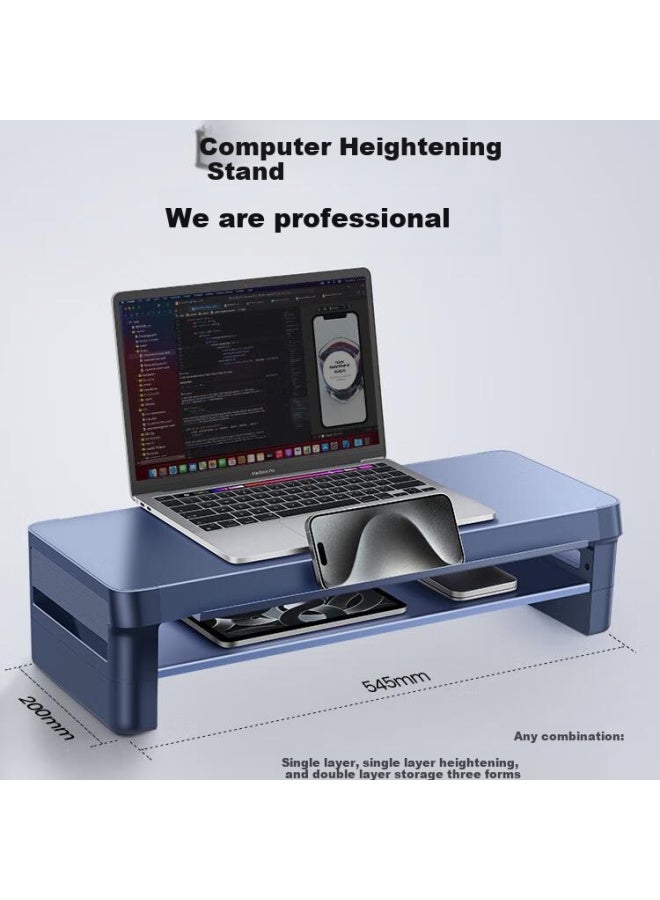 Deer Is Luwai Computer Monitor Riser Stand, Laptop Stand, Usb Expansion Desktop Lifting Display Screen Bracket, Front Storage Slot, Double Layer, Wireless Charging, Fast Charging, Zw0241-jd - Image 3