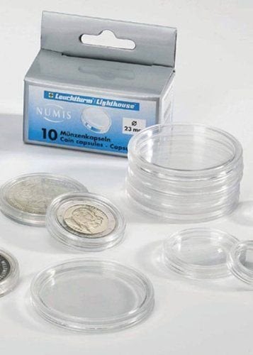 Lighthouse 10 Lighthouse Coin Capsules for 38mm Coins (LARGE DOLLARS) - These capsules fit Morgan, Peace, or Ike Dollars (38mm). - Image 3