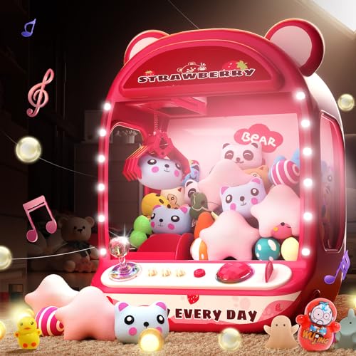 Skirfy Claws Machines for KidsUnicorns Toys for Girls Age 6Mini Vending Machine with Plush ToysCandy Dispenser MachineClaws Game MachineNew Year Birthday Gifts for Kids - Image 1