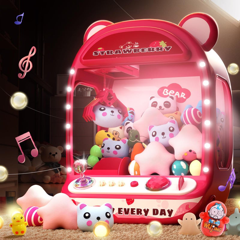 Skirfy Claws Machines for KidsUnicorns Toys for Girls Age 6Mini Vending Machine with Plush ToysCandy Dispenser MachineClaws Game MachineNew Year Birthday Gifts for Kids - Image 4