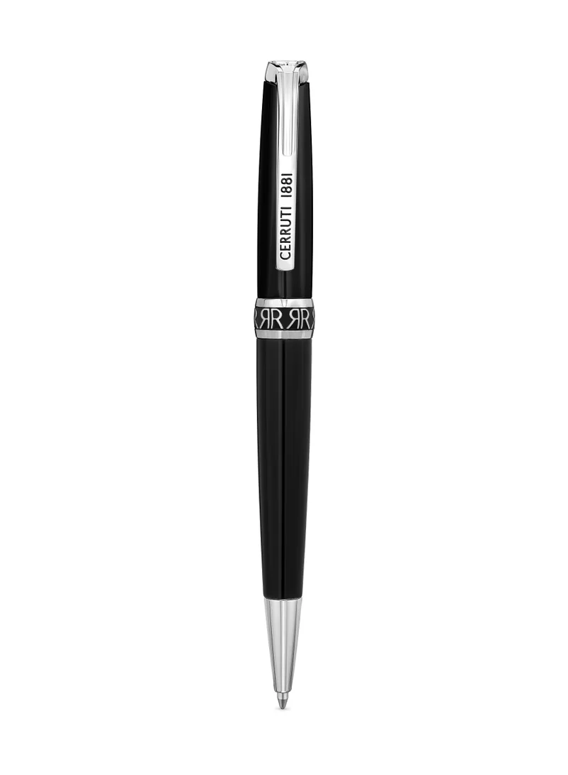 CERRUTI 1881 Luciano Black Writing Instrument for Men with Blue Ink and Firm Grip - C CRP NFW240201A -R