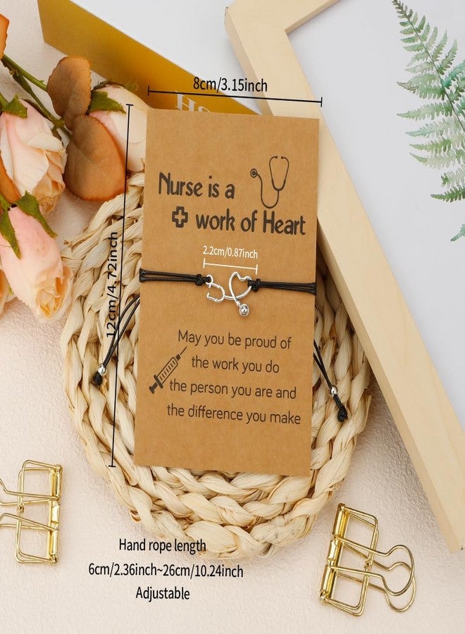 Dayofun Nurse Gifts for Women - Nurse Appreciation Gifts for Nurses Week Gift Christmas Cool Graduation Retirement Valentines Presents for Practitioner Nurses Day Gift Ideas Bracelet,Stocking Stuffers - Image 2