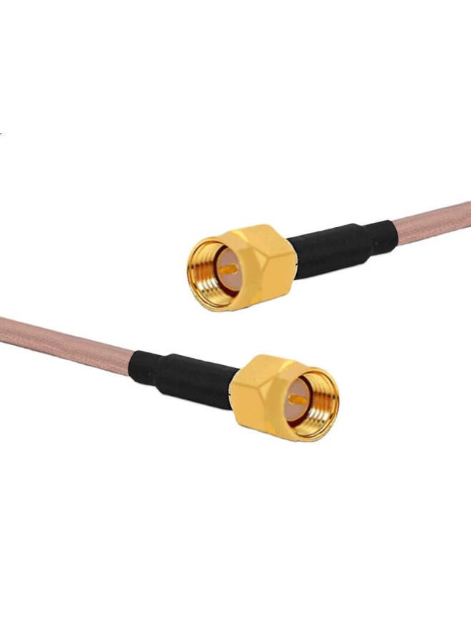 Shochan Sma Male To Sma Male Rf Cable, Antenna Extension Cable, 50 Ohm, 2 Meters, Sma-Jj, Shielded, High Temperature Resistant, Sq-Sma - Image 1