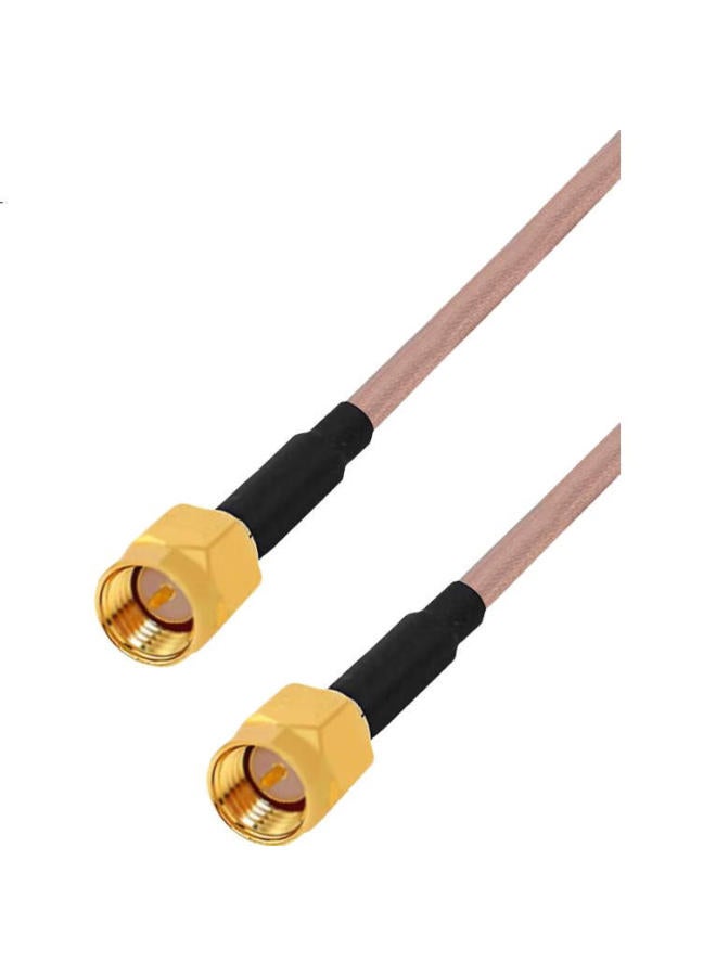 Shochan Sma Male To Sma Male Rf Cable, Antenna Extension Cable, 50 Ohm, 2 Meters, Sma-Jj, Shielded, High Temperature Resistant, Sq-Sma - Image 2
