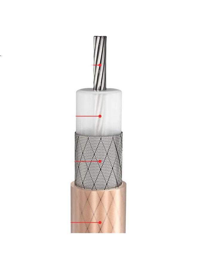 Shochan Sma Male To Sma Male Rf Cable, Antenna Extension Cable, 50 Ohm, 2 Meters, Sma-Jj, Shielded, High Temperature Resistant, Sq-Sma - Image 3