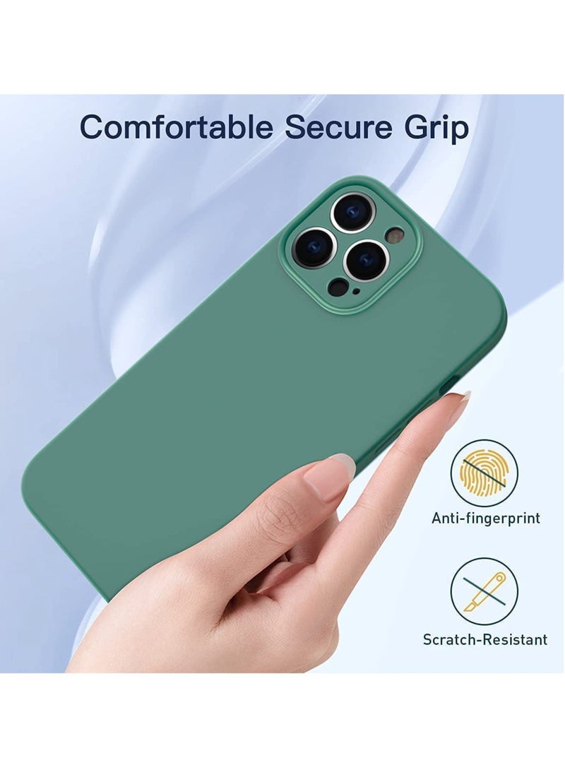 ELTRAZONE Silicone Case Compatible with iPhone 14, Soft Liquid Gel Rubber Cover Shockproof Bumper Anti-Scratch Anti-Fingerprint Anti-Drop Slim Cover (Not Original) (iPhone 14, Green) - Image 2