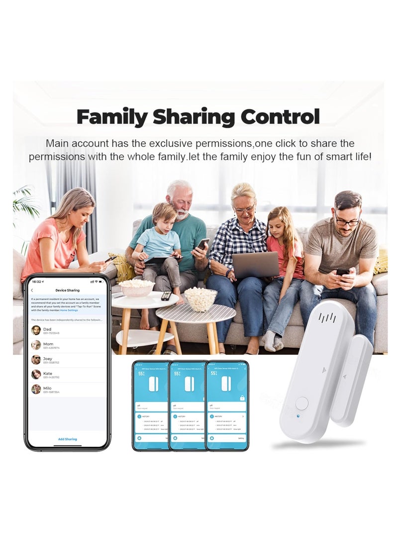 SYOSI - Smart Home Security System, Window Alarm Sensors, Door Alarms for Kids Safety, Freezer Refrigerator Door Alarm System, Apartment Security System, WiFi Freezer Alarm, Motion Door Chime Sensor - Image 1
