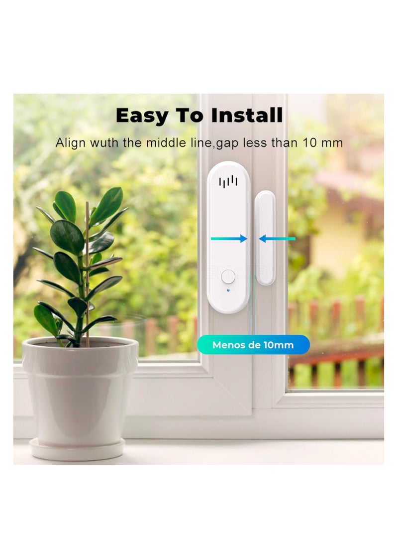 SYOSI - Smart Home Security System, Window Alarm Sensors, Door Alarms for Kids Safety, Freezer Refrigerator Door Alarm System, Apartment Security System, WiFi Freezer Alarm, Motion Door Chime Sensor - Image 1