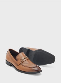 Robert Wood Texture Detail Classic Formal Slip Ons  - Image 3