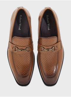 Robert Wood Texture Detail Classic Formal Slip Ons  - Image 4