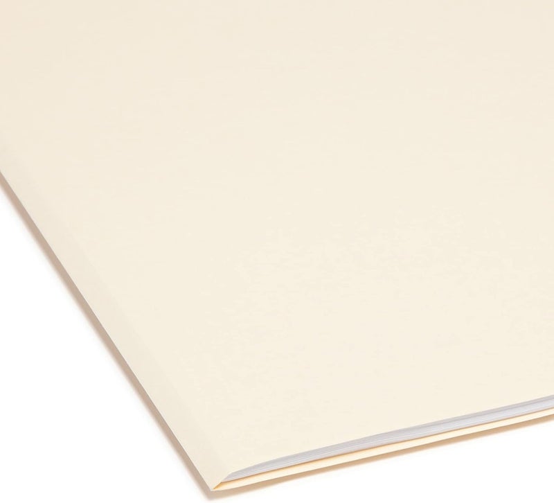 Smead Reinforced File Folders with 1/3-Cut Tab, Left Position, Letter Size, Manila - 100 Count - Image 5