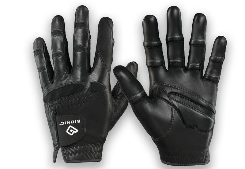 Mens StableGrip with NaturalFit Golf Glove - Black (Small  Right)