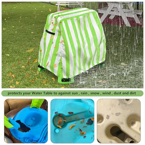 Aacabo Kids Water Table Cover Fit Rain Showers Splash Pond Water Table,Waterproof Dust Proof Anti-UV Outdoor Toys Cover-Cover only - Image 3