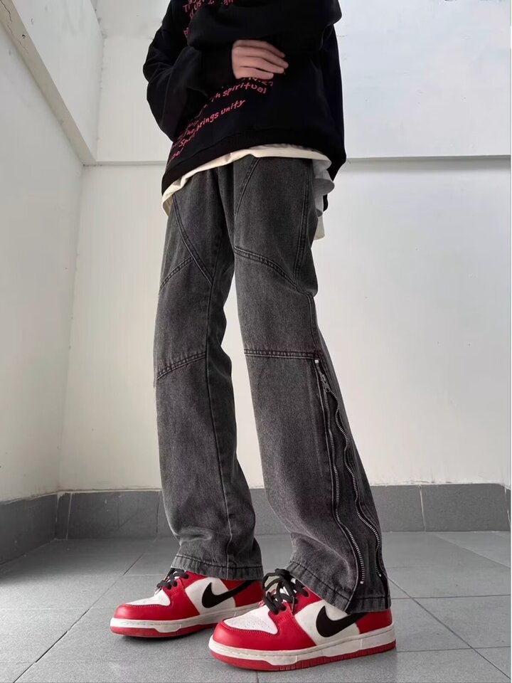 Unisex Casual Daily Denim Jeans - Image 1