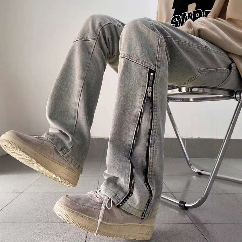 Unisex Casual Daily Denim Jeans - Image 4