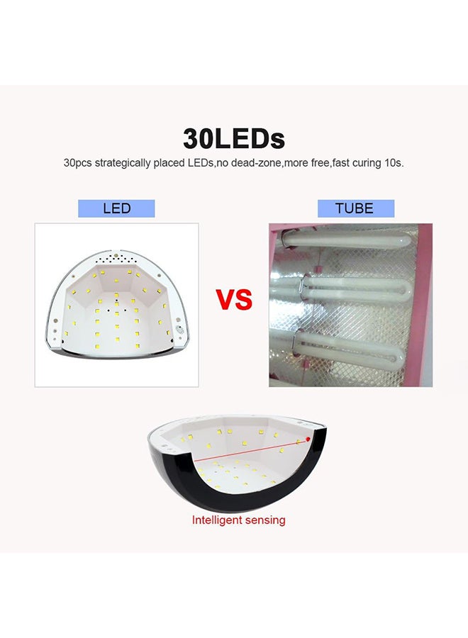 brunson مصباح أظافر Pro Sun 1S 48W LED مصباح جل سريع العلاج لأظافر الأصابع والقدمين ومجفف جل أظافر السيارات وجهاز مانيكير بشاشة LCD - Image 5
