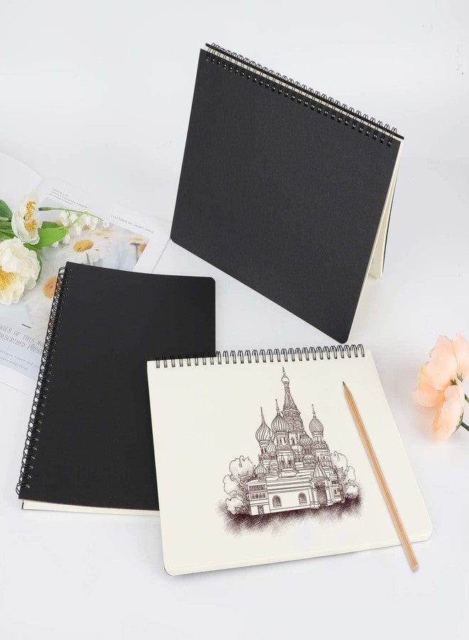 Rangwell Artists Stitched Bound Sketch Book | A5 size Hardcover Spiral Plain Travel Writing Notebooks, Notepad Sketchbook, Students College Office Business Subject Diary Spiral Book Journal - Image 2