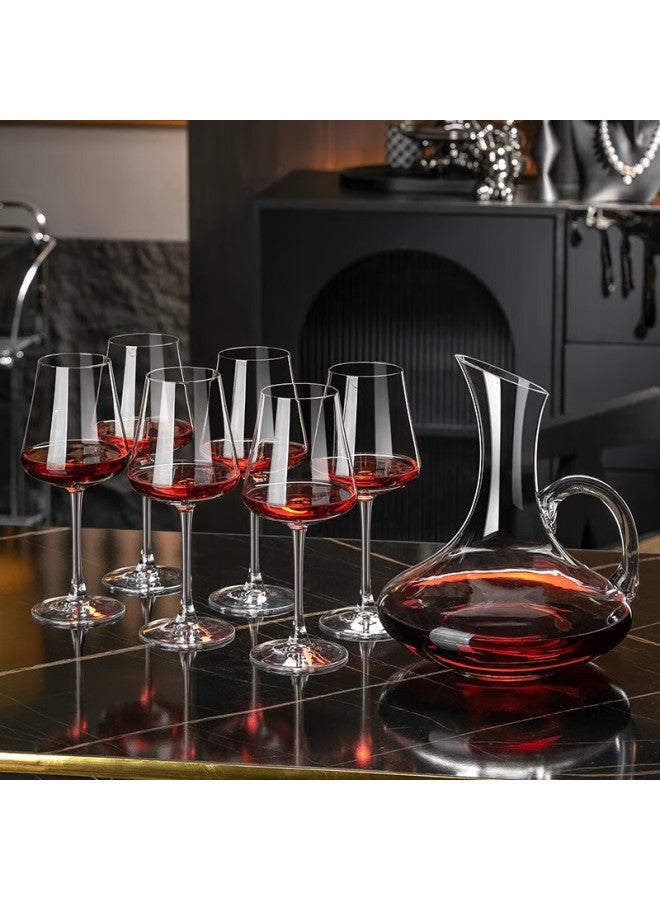 Cristalglass Crystal Wine Glass Set Luxury High-end Home European Style Decanter Set - Image 2
