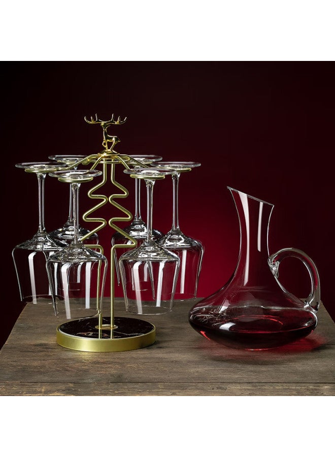 Cristalglass Crystal Wine Glass Set Luxury High-end Home European Style Decanter Set - Image 1