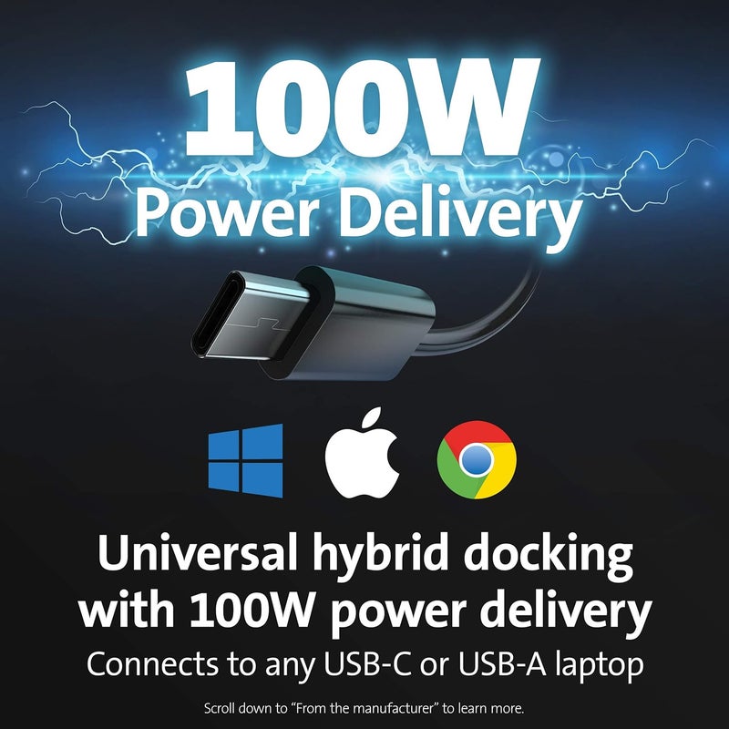 Kensington Kensington SD4780P Displaylink USBC Docking Station for Windows MacBooks ane Surface  Dual 4K Video 100W PD K33620NA - Image 4