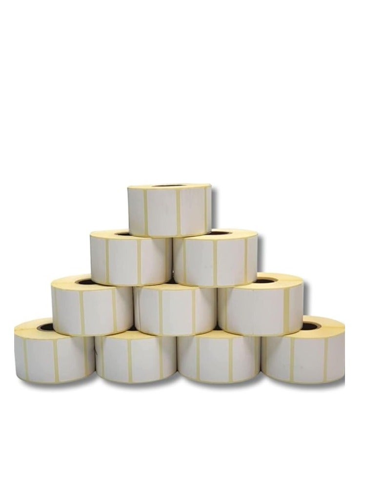 Terabyte Direct Thermal Barcode Label Sticker POS 38mm x 40mm  1000 Labels per  10 Rolls - Image 1