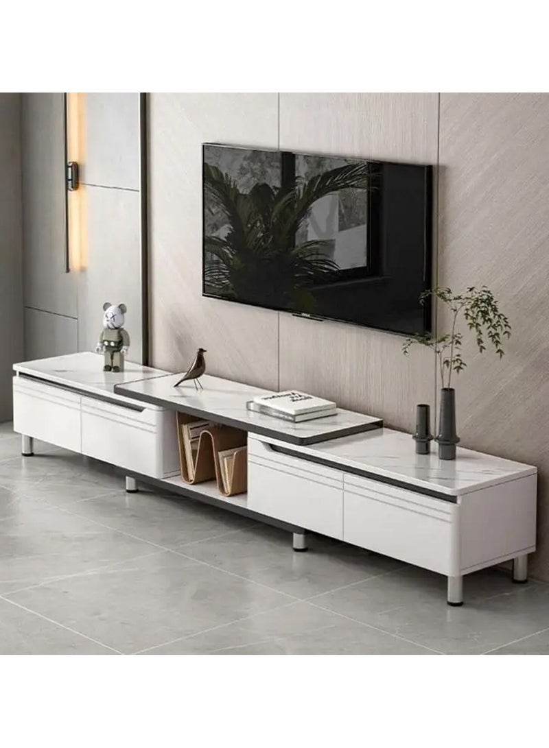 DubaiGallery Simple and modern living room TV cabinet, home TV cabinet, small apartment, new light luxury telescopic coffee table, combination  - Image 1