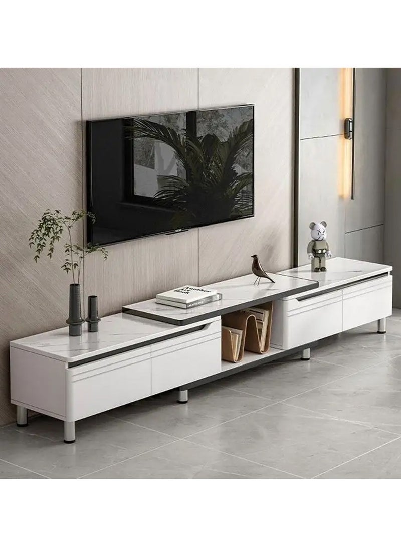 DubaiGallery Simple and modern living room TV cabinet, home TV cabinet, small apartment, new light luxury telescopic coffee table, combination  - Image 2